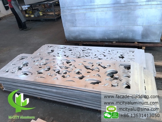 Fassata di alluminio perforato per rivestimenti murali con rivestimento in polvere esterno