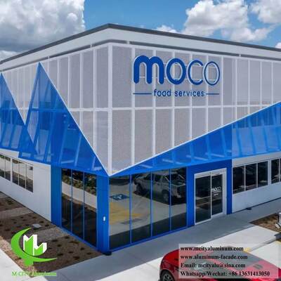 3003 Alluminio legato alluminio pannello di facciata su misura fabbricato per la visione architettonica