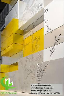 Sistemi per facciate in alluminio 3003 architettoniche Pannelli su misura fabbricati in fabbrica per esterni moderni