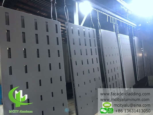 pannello di alluminio solido per facciata in polvere rivestito in grigio spessore 3 mm