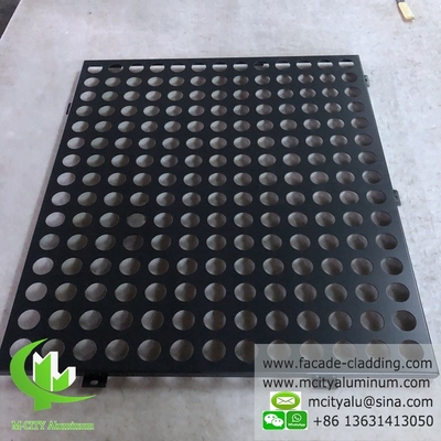 Fassata di alluminio perforato per rivestimenti murali esteriori rivestiti in polvere