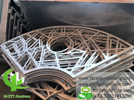 Pannello di alluminio architettonico per rivestimento delle facciate con perforazione personalizzata