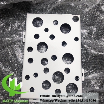 pannello di alluminio solido per facciata in polvere rivestito colore RAL per parete tenda