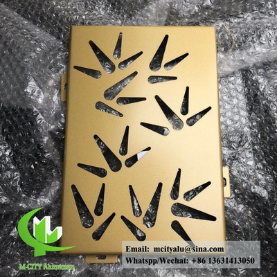 Fassata in alluminio architettonico per rivestimenti murali in polvere rivestita in colore RAL