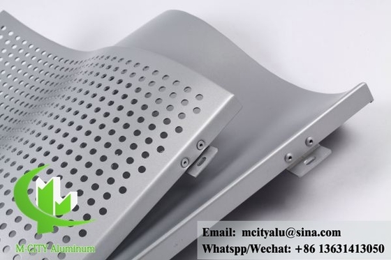 Pareti di alluminio perforato Fassate metalliche in alluminio per soffitti