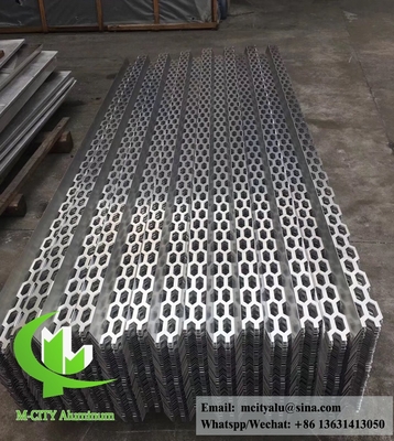 Pareti di alluminio perforato Fassate metalliche in alluminio per soffitti