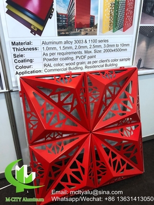 Pannello di alluminio 3D per rivestimento di facciata
