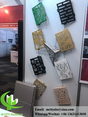 pannello di alluminio metallico lasciare forma per il rivestimento degli edifici con colore oro