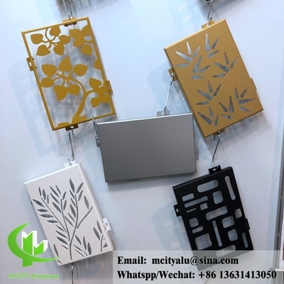 Legno di metallo tagliato al laser, rivestimento in alluminio e facciata in polvere, rivestiti di 3 mm