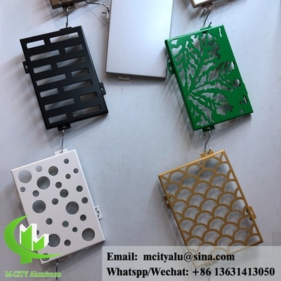 pannello di alluminio metallico perforato pannello di alluminio massello a fluorocarburi