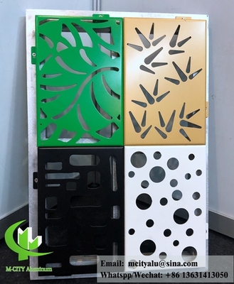 Perforazione di pannelli di alluminio architettonici per rivestimenti di facciata