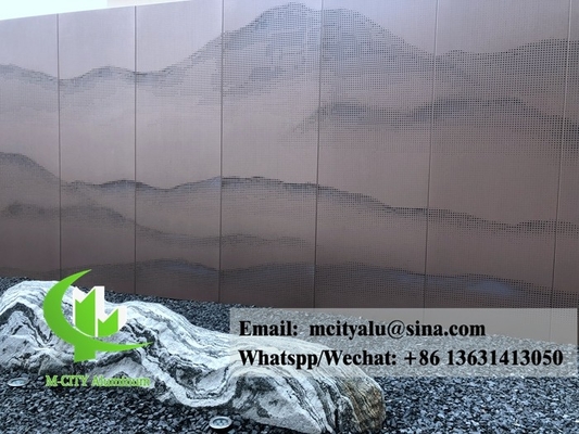 Pannello di alluminio perforato per architettura per rivestimento di facciata personalizzato