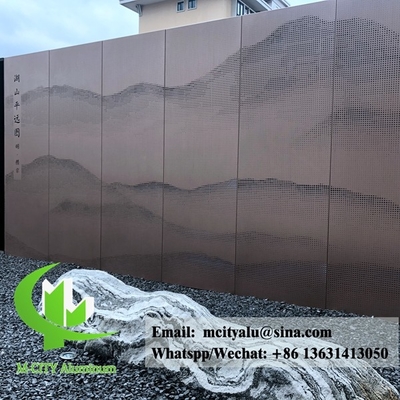 Pannello di alluminio architettonico per rivestimento delle facciate con perforazione personalizzata