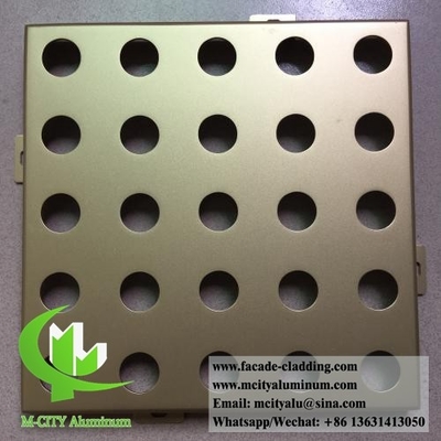 Carta perforata di alluminio per rivestimento di facciata schermo per la privacy in giardino con taglio laser di spessore 2 mm