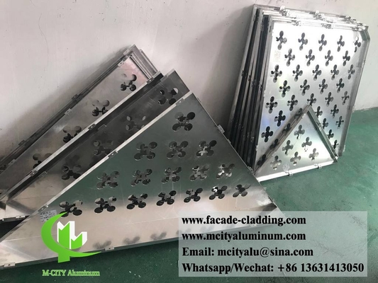 pannello di alluminio metallico per facciata a pareti tenda PPG
