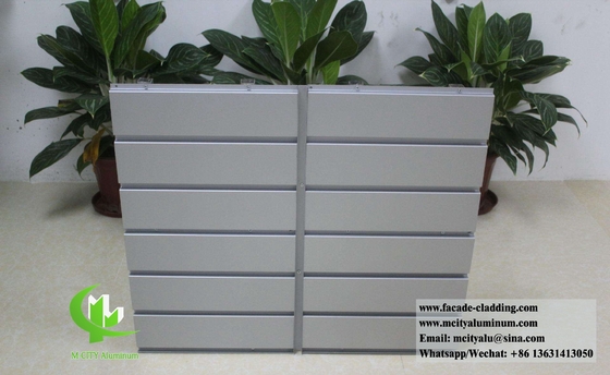 Formed aluminum panel for facade cladding weatherproof powder coated