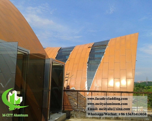 pannello di rivestimento di lamiera di alluminio perforata