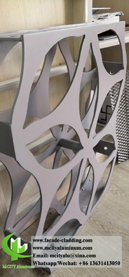 Triangolo 3D pannelli di alluminio metallici lamiera di perforazione per rivestimento di facciata