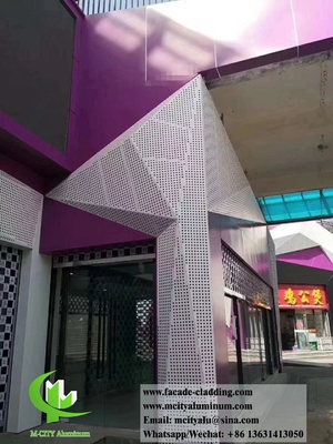 Fassata metallica Pannello di rivestimento in alluminio spessore 3 mm per la decorazione della facciata della parete tenda
