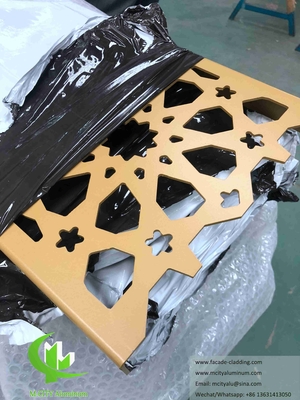 Laser Cut Art Wall Screen Fogli metallici pannelli di alluminio per decorazione di facciata