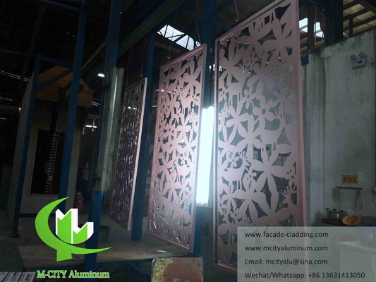 Fogli di alluminio CNC Faccata in alluminio architettonico rivestimento per pareti perforato Fogli perforati