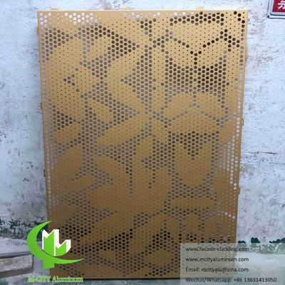 Laser Cut Art Wall Screen Fogli metallici pannelli di alluminio per decorazione di facciata