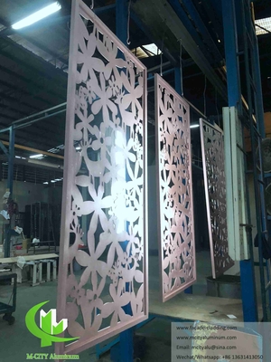 Laser Cut Art Wall Screen Fogli metallici pannelli di alluminio per decorazione di facciata
