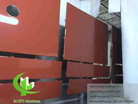 Fogli di alluminio CNC Faccata in alluminio architettonico rivestimento per pareti perforato Fogli perforati