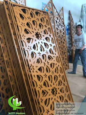 Decorazione di schermi metallici a taglio laser per facciate, recinzioni, decorazioni di corrimano Materiale di alluminio
