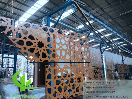 Decorazione di schermi metallici a taglio laser per facciate, recinzioni, decorazioni di corrimano Materiale di alluminio