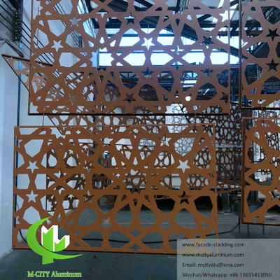 Decorazione di schermi metallici a taglio laser per facciate, recinzioni, decorazioni di corrimano Materiale di alluminio