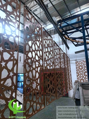 Taglio laser facciate decorative pannelli di alluminio per moschea musulmana