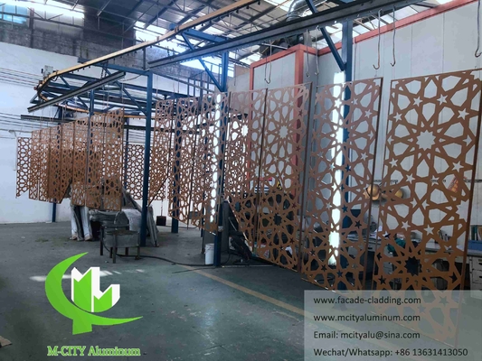 Esterno Faccata di alluminio in taglio laser per rivestimenti murali