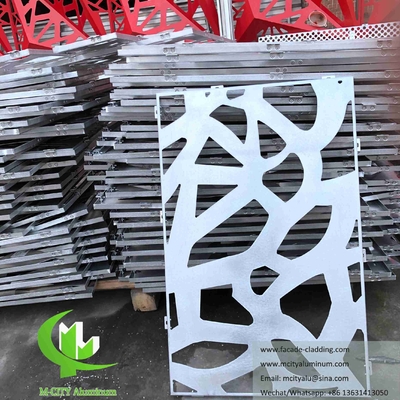 Esterno Faccata di alluminio in taglio laser per rivestimenti murali