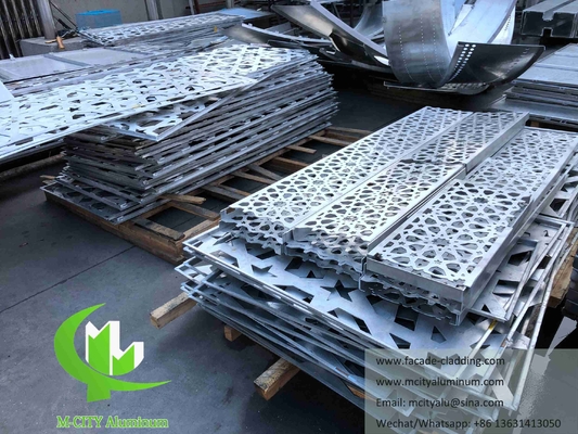 Dischi metallici tagliati al laser in alluminio rivestito per facciate di edifici