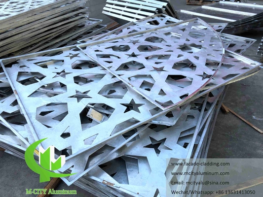 Pannelli per la perforazione di facciate metalliche schermo di alluminio alluminio solido spessore 3 mm in polvere rivestito per rivestimenti murali