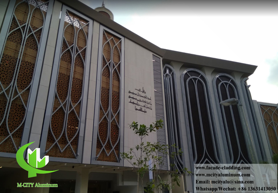 Modelli di taglio di facciata in alluminio architettonico per la moschea Islam