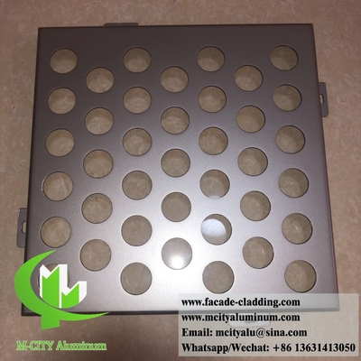 Panelli perforati per rivestimento del soffitto in alluminio per facciate architettoniche