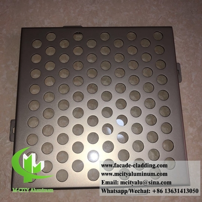 Panelli perforati per rivestimento del soffitto in alluminio per facciate architettoniche