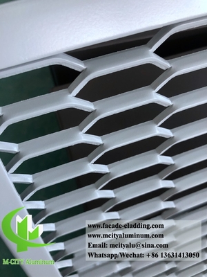 pannello di schermo architettonico in alluminio a maglia espansa per facciata esterna