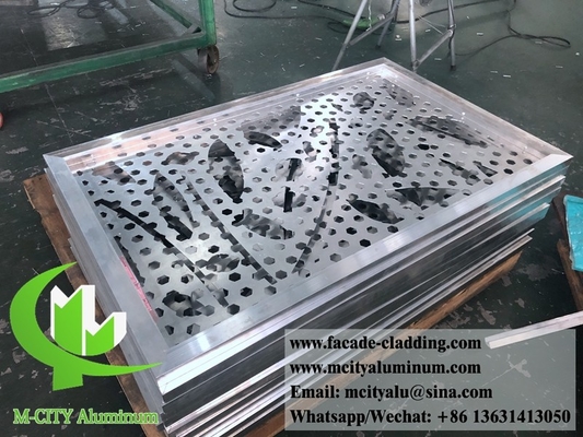8mm lamiera di taglio laser di alluminio taglio laser di facciata di alluminio architettonica per recinzione