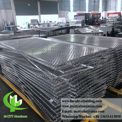 Fogli di taglio laser di alluminio esterno in metallo Taglio laser per parete tenda di facciata in alluminio architettonico