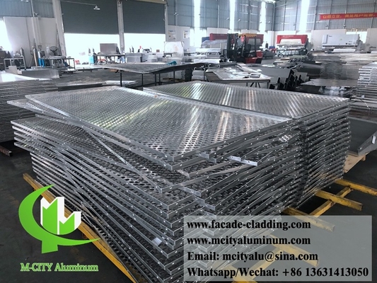 Fogli di taglio laser di alluminio esterno in metallo Taglio laser per parete tenda di facciata in alluminio architettonico