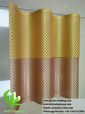 Pannelli in alluminio 3D per facciate di hotel fabbricante di lamiere metalliche personalizzate