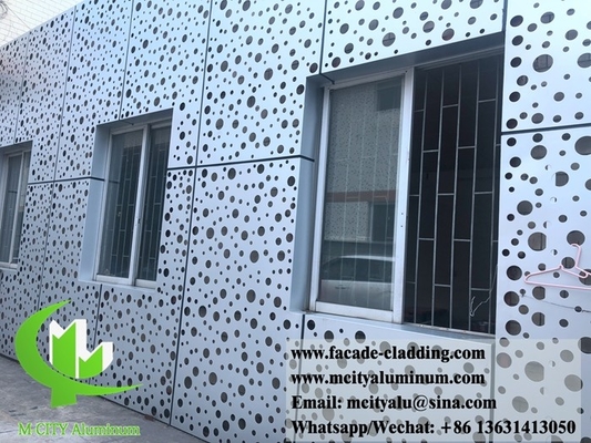 Foglio di alluminio CNC Taglio laser di facciata di alluminio architettonico per rivestimento murario Foglio perforato