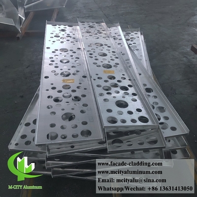 Foglio di alluminio CNC Taglio laser di facciata di alluminio architettonico per rivestimento murario Foglio perforato