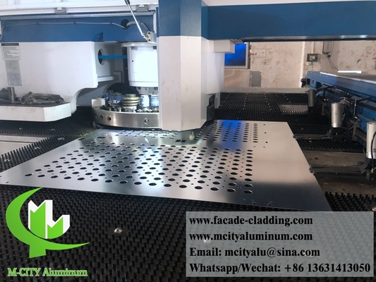 Cina fornitore pannello di alluminio perforato in metallo rivestito in polvere per rivestimento esterno di facciata