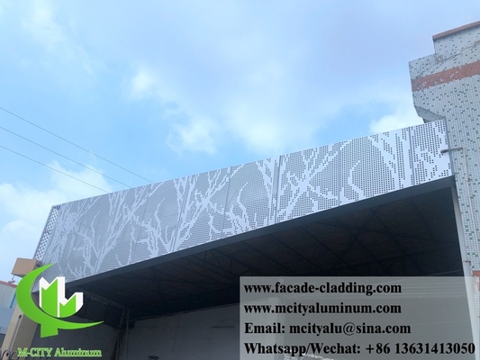 Esterno Faccata in alluminio architettonica tagliata al laser per rivestimento di pareti