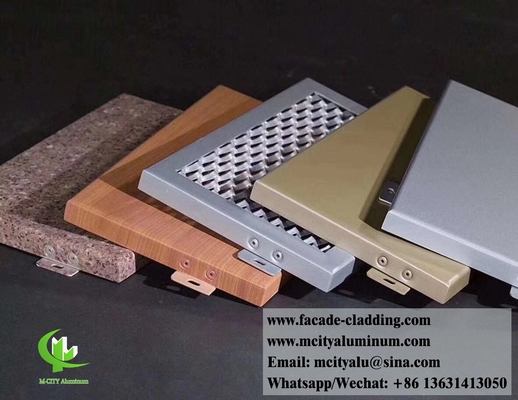 pannello massiccio esterno rivestimento di facciata in lamiera di alluminio di metallo per rivestimento esterno di facciata