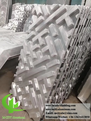 Pannelli in alluminio 3D per facciate di hotel fabbricante di lamiere metalliche personalizzate